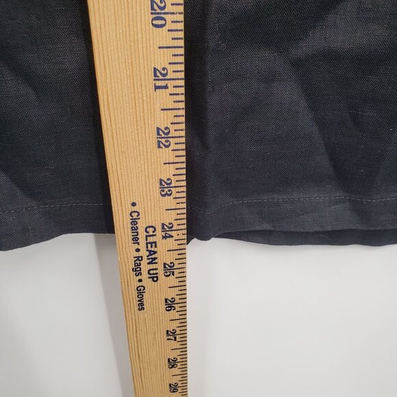 Quince 100% European Linen Tank Top Women Size XL NWT Sleeveless Black Flax - Picture 10 of 12